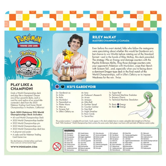 Pokemon - 2025 World Championships Deck - Riley McKay Gardevoir ex - EN [2]