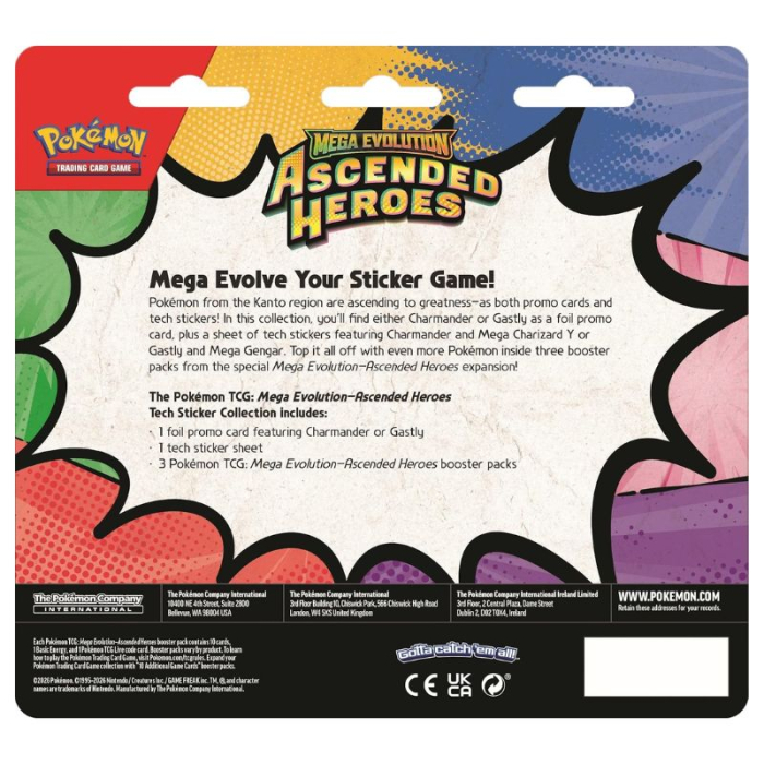 Pokemon - Mega Evolution Ascended Heroes - Tech Sticker Collection - Gastly - EN [2]