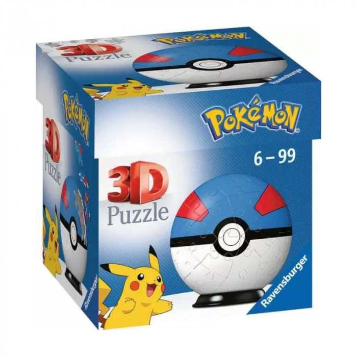 Pokemon - Pokeball Blue 3D Puzzle Ball [2]