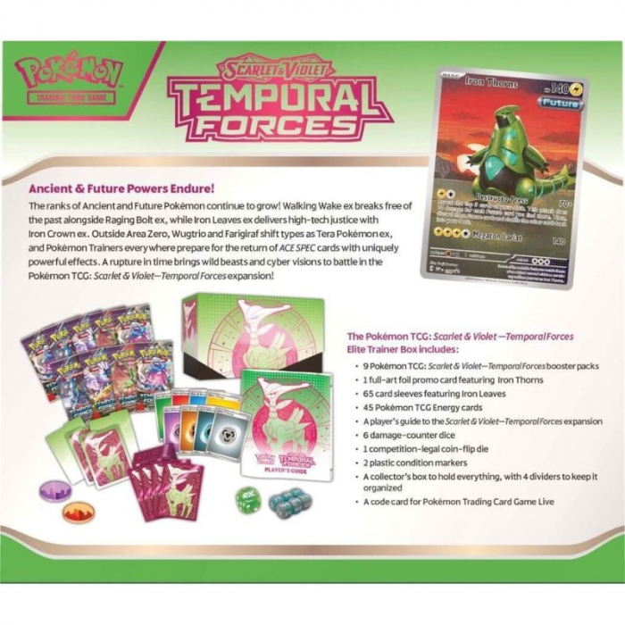 Pokemon - Scarlet & Violet 5 Temporal Forces Elite Trainer Box Iron Leaves - EN [5]