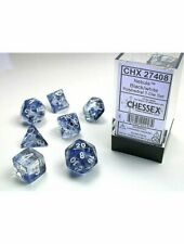 Chessex Nebula Polyhedral Dice Set Black/white (7 dice) [2]