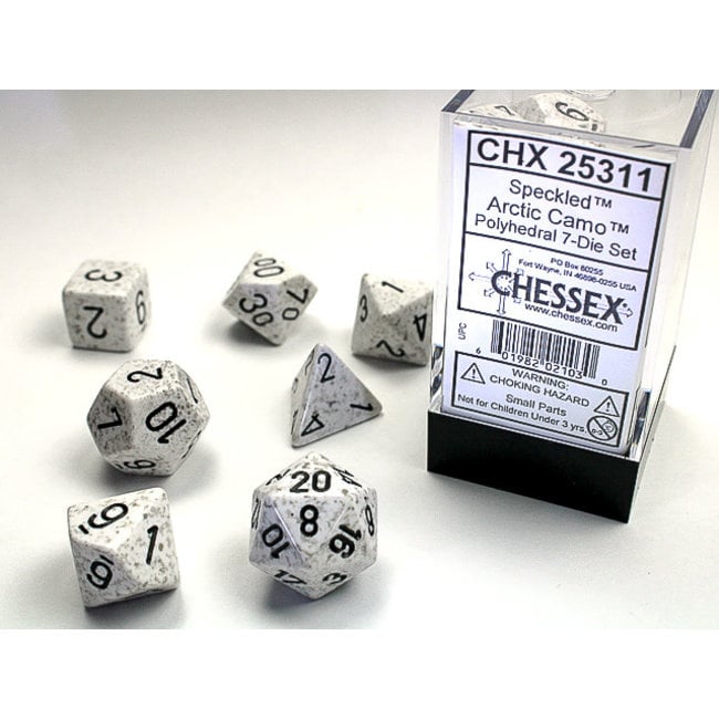 Chessex Speckled Polyhedral Dice Set Arctic Camo (7 dice) [2]