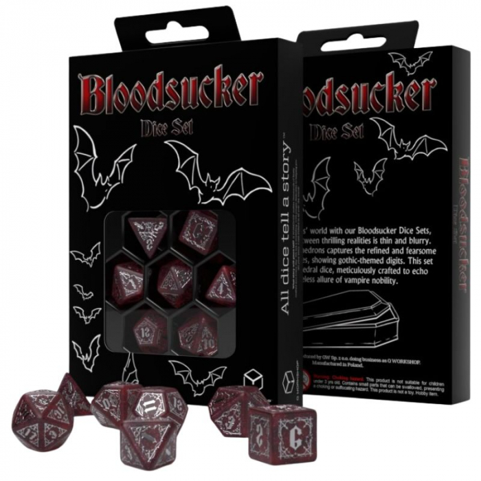 Q-Workshop Bloodsucker Dice Set: Scarlet (7 dice) [2]