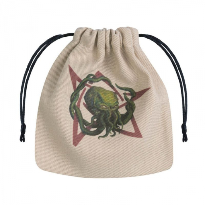 Q-Workshop Call of Cthulhu Beige & Multicolor Dice Bag [1]
