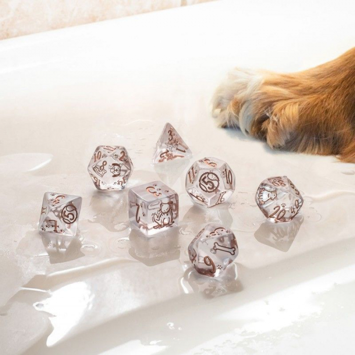 Q-Workshop Dogs Dice Set - Bubbles (7 dice) [5]