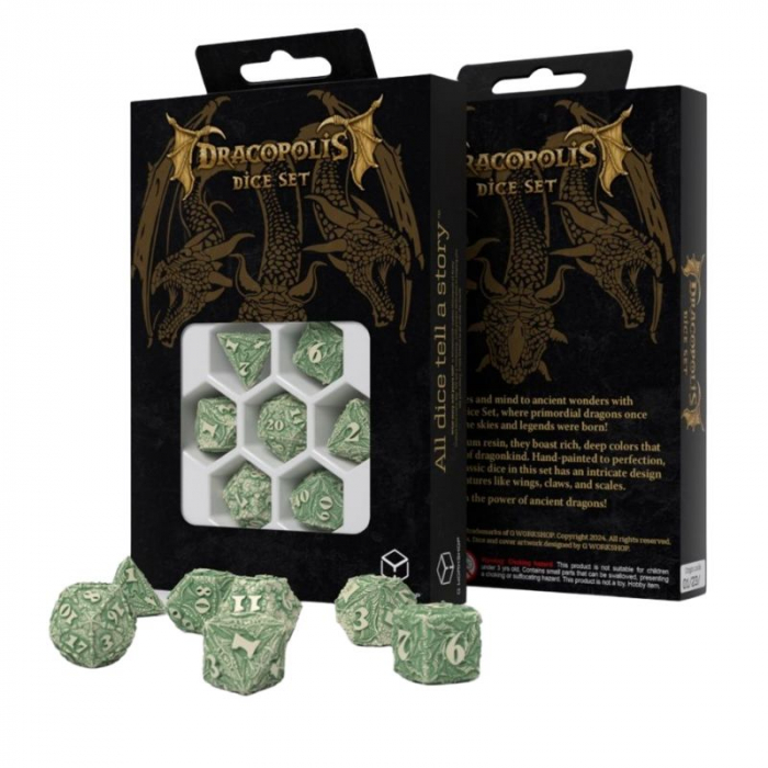 Q-Workshop Dracopolis Dice Set - The Andean Longneck (7 dice) [2]