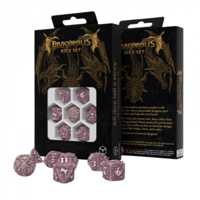 Q-Workshop Dracopolis Dice Set - The Yucatan Featherwing (7 dice) [2]