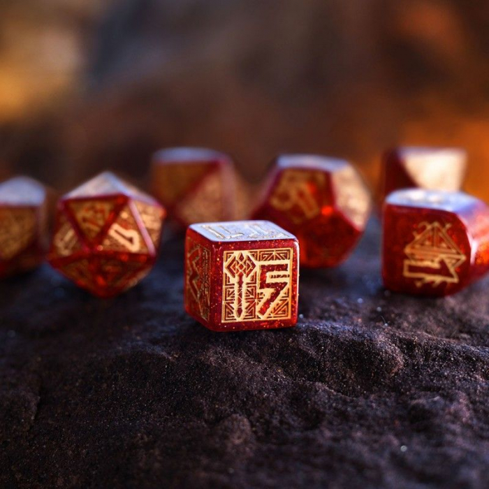 Q-Workshop Dwarven Dice Set - Jewels (7 dice) [4]