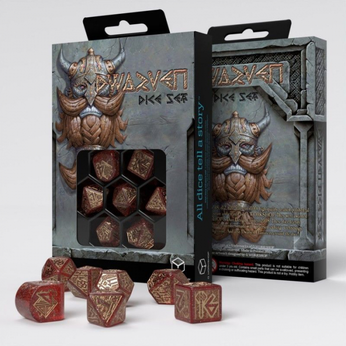 Q-Workshop Dwarven Dice Set - Jewels (7 dice) [2]