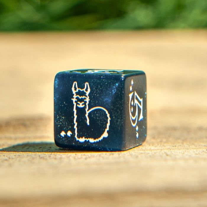 Q-Workshop - Shimmering Llama Dice Set (7 dice) [4]