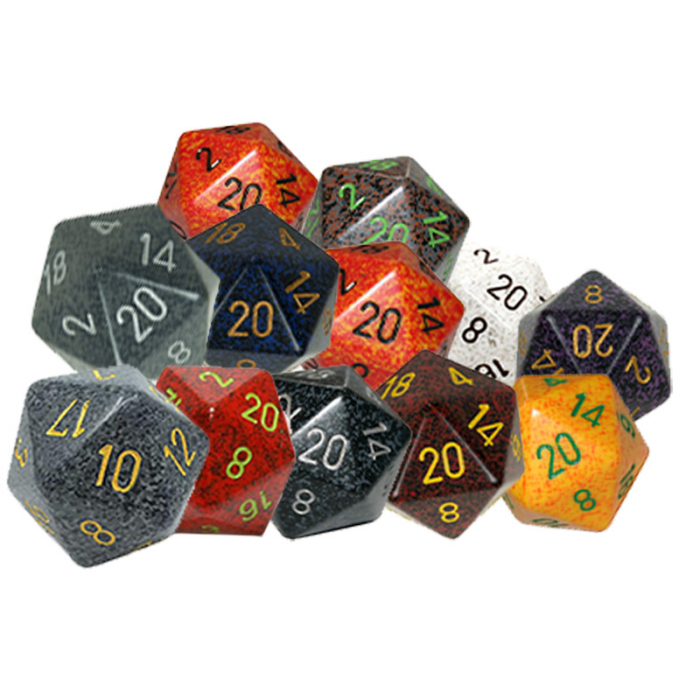 Zar D20 mare: Speckled 34mm Loose Dice (1 buc) [4]