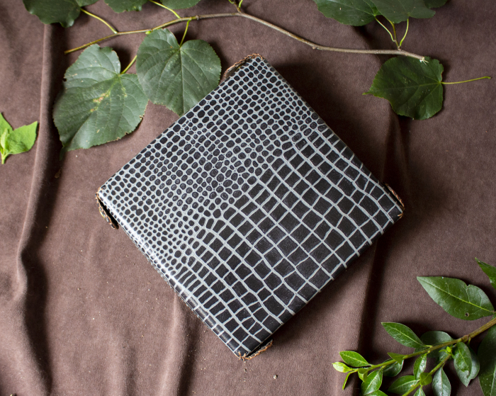 Square Dice Tray with Leather Backing [11]