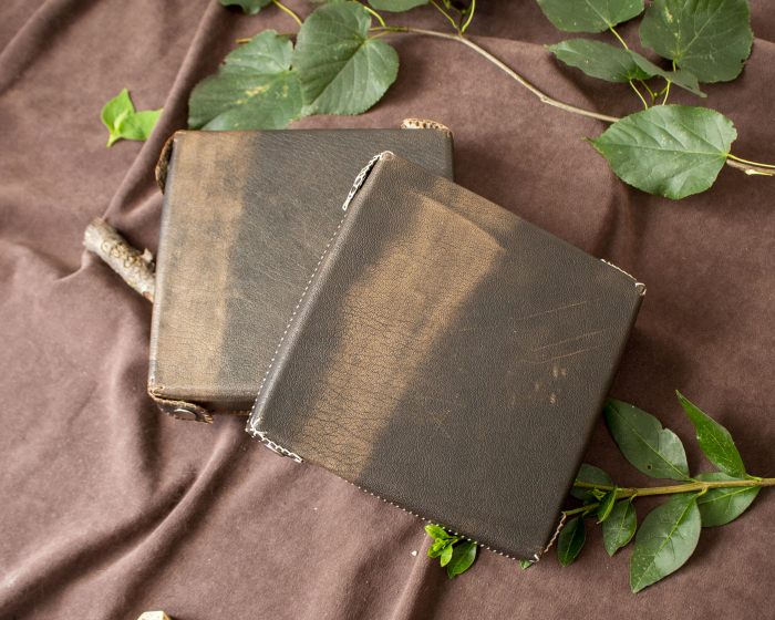 Square Dice Tray with Leather Backing [5]