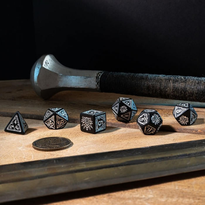The Witcher Dice Set Geralt - Silver Sword (7 dice) [3]