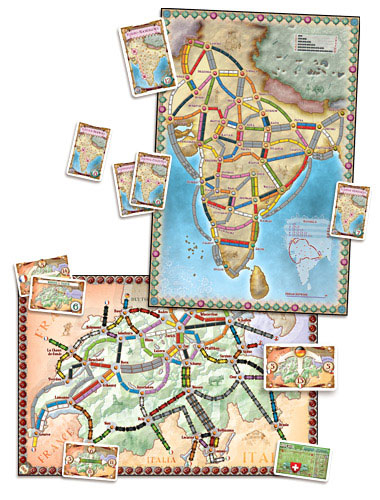 Ticket To Ride - Map Collection: India + Switzerland (Extensie) - EN [3]