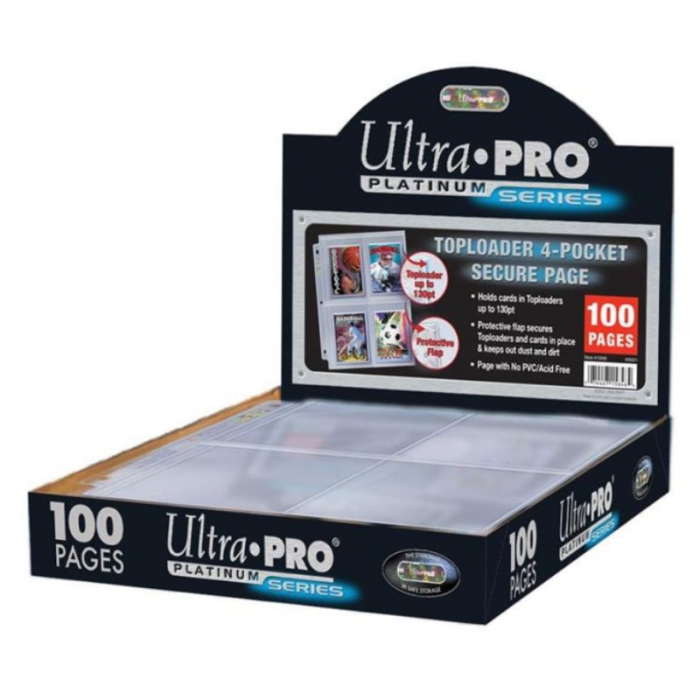 Ultra PRO 4-Pocket Secure Platinum Pages for Toploaders (100 buc) [2]