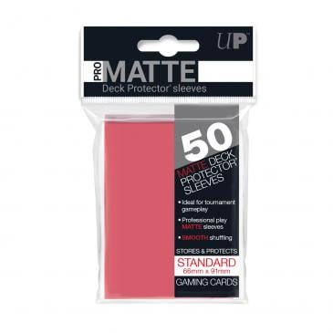 Standard Sleeves: Pro-Matte-Non Glare Fuchsia 66x91mm (50 buc) - UP [1]