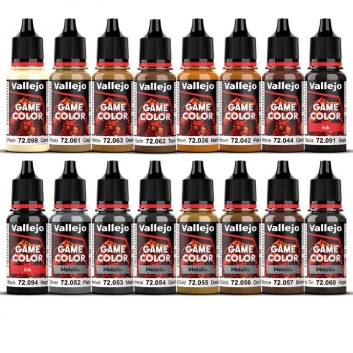 Vallejo - Game Color: Leather & Metal Paint Set [2]