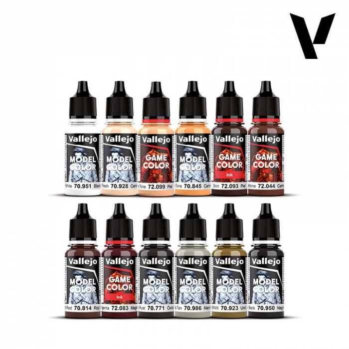 Vallejo - Game Color: Essential Paint Set + Miniature [3]