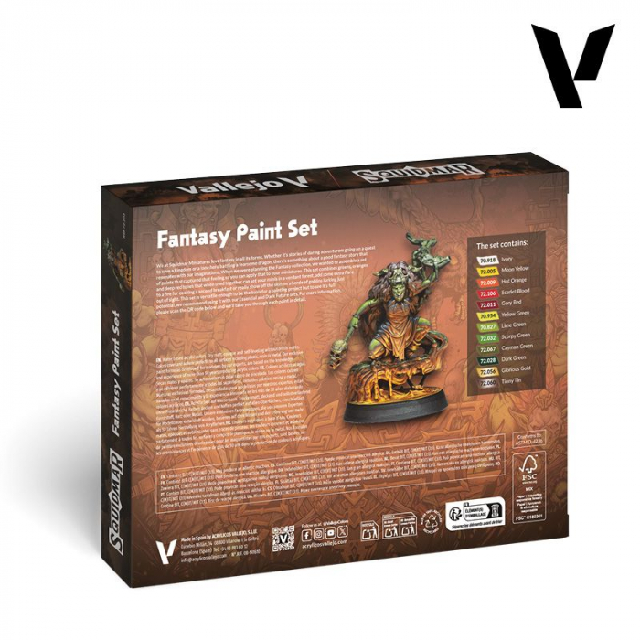 Vallejo - Game Color: Fantasy Paint Set + Miniature [2]
