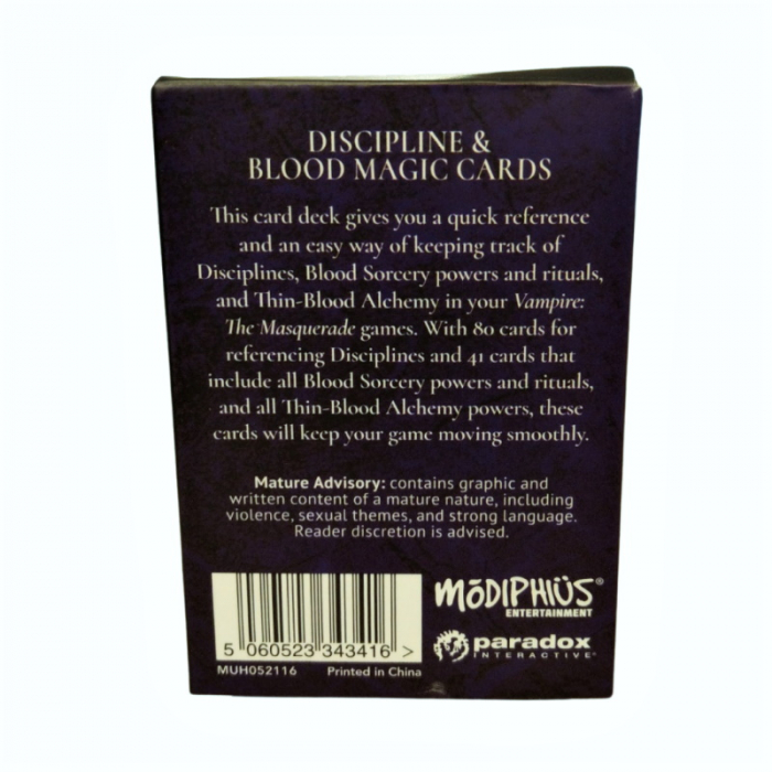 Vampire: The Masquerade 5E RPG - Discipline and Blood Magic Card Deck - EN [2]