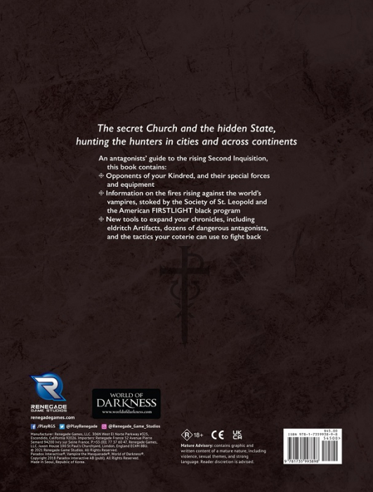 Vampire: The Masquerade 5th Ed - Second Inquisition Sourcebook - EN [3]