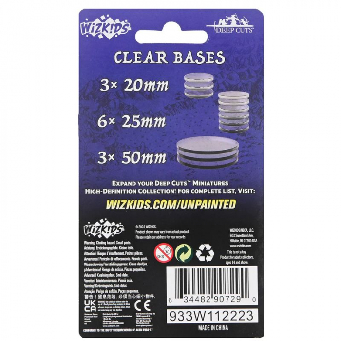 WizKids Deep Cuts: Clear Bases (12 buc) [2]