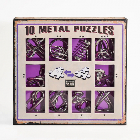 Geek Zone - 10 Metal Puzzles: Purple