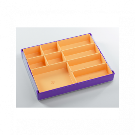 Depozitare componente de joc - Gamegenic - Token Silo Purple/Orange