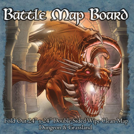 RPG - Battle Mat Board - Grassland & Dungeon