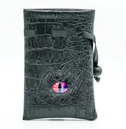Black Leatherette Changeling Eye Dice Bag [1]