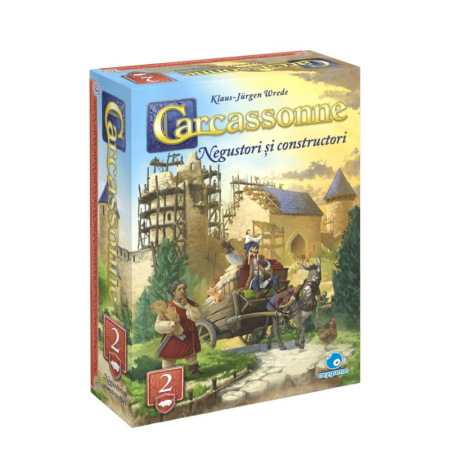Jocuri pentru copii - Carcassonne Extensia 2 - Negustori si Constructori (Extensie) (Editia Noua) - RO
