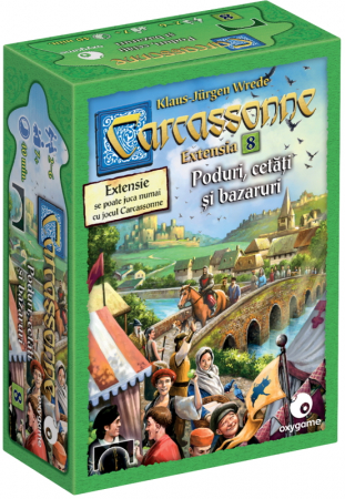 Board Games - Carcassonne Extensia 8 – Poduri, Cetati si Bazaruri (Extensie) – RO