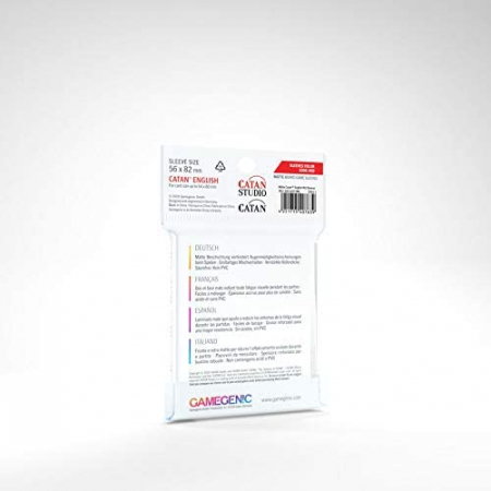 Gamegenic Catan English Sleeves - Matte Clear 54x80mm (50 buc) [1]