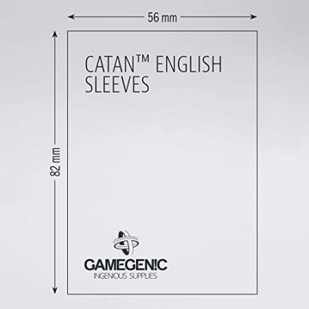 Gamegenic Catan English Sleeves - Matte Clear 54x80mm (50 buc) [2]