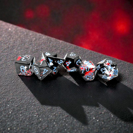 Chessex Brush Polyhedral Dark Side/blue (7 dice) [3]