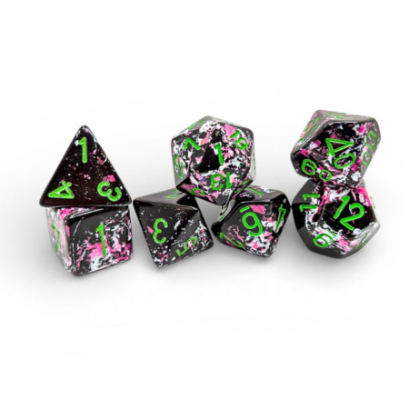 Chessex Brush Polyhedral Paintball/green (7 dice) [1]