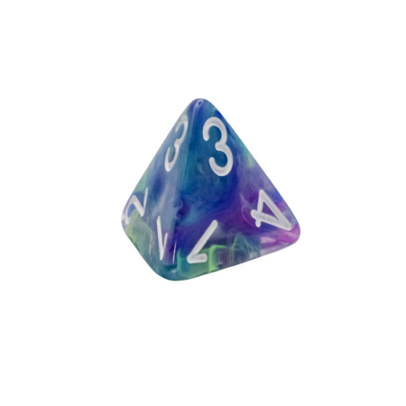 Chessex Festive Mega-hedral Dice Set Waterlily/white (7 dice) [2]
