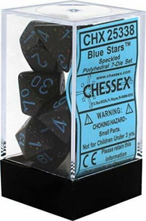 Chessex Speckled Polyhedral Dice Set Blue Stars (7 dice) [2]