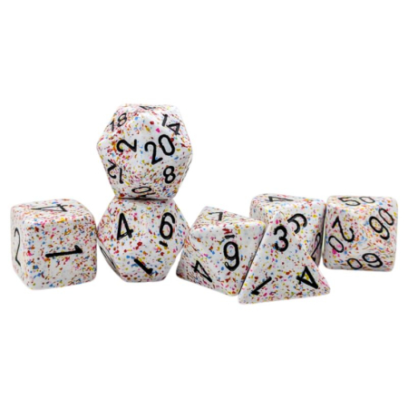 Zaruri - Chessex Speckled Polyhedral Dice Set Birthday (7 dice)