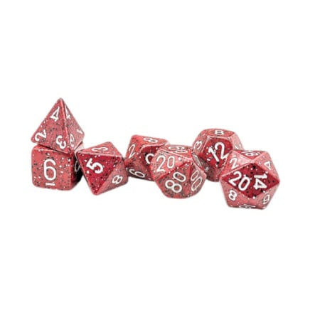 Zaruri - Chessex Speckled Polyhedral Dice Set Lava Stone (7 dice)