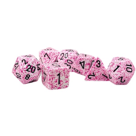 Zaruri - Chessex Speckled Polyhedral Dice Set Pink (7 dice)