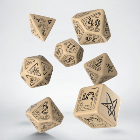 Zaruri - Cthulhu Dice Set Beige & Black