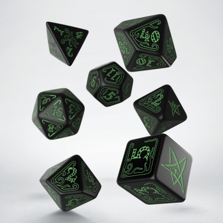 Zaruri - Cthulhu Dice Set Black & Green
