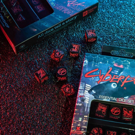 Q-Workshop - Cyberpunk Red Essential Dice Set (6 dice) [2]
