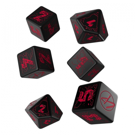 Zaruri - Q-Workshop - Cyberpunk Red Essential Dice Set (6 dice)