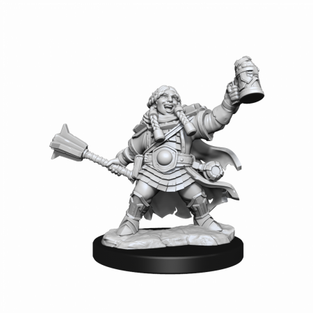 RPG - D&D Frameworks Miniature: Dwarf Cleric Female