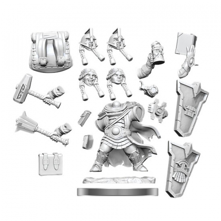 D&D Frameworks Miniature: Dwarf Cleric Female [1]