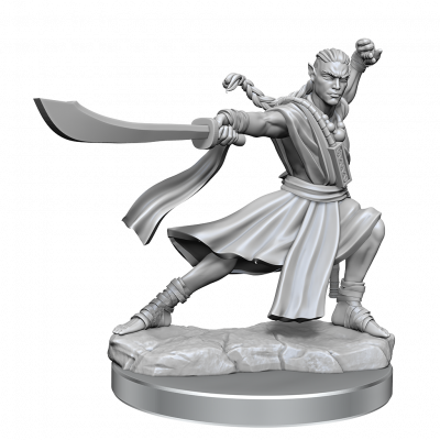 RPG - D&D Frameworks Miniature: Elf Monk Male