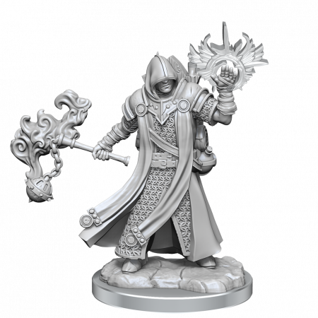 RPG - D&D Frameworks Miniature: Human Cleric Male